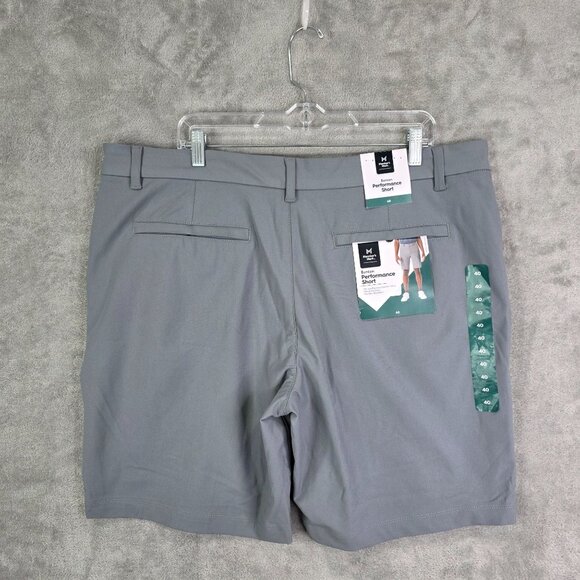 Mens Gray Members Mark Benton Performance Shorts Front 9" Inseam Flat Size 40 - Picture 5 of 10